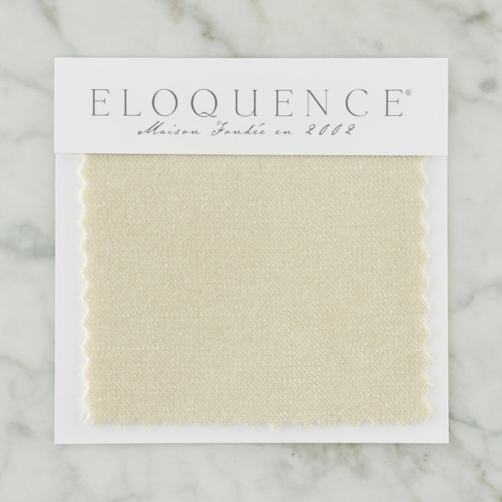Upholstery Sample in Off White Chenille