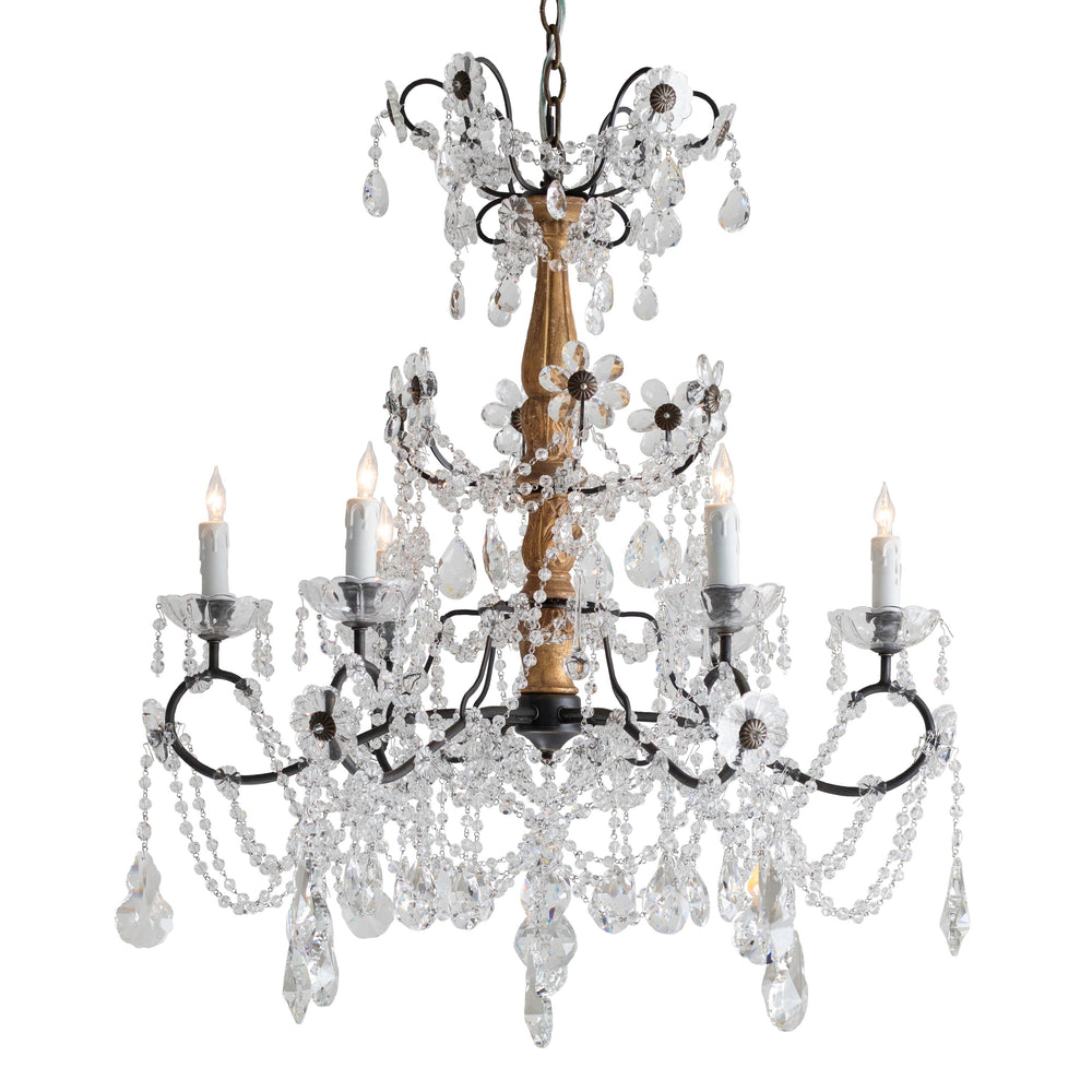Parisa Chandelier in Aged Gold Finish