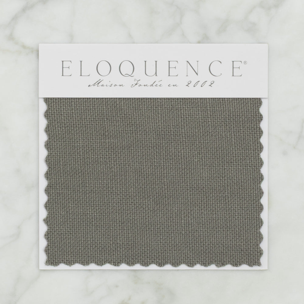 Upholstery Sample in Slate Grey Linen