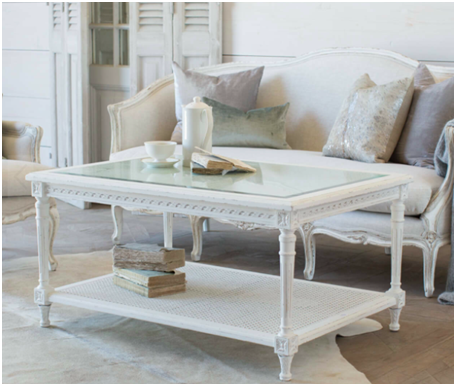 antique coffee tables-Beveled glass