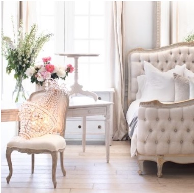 French inspired bedroom decor